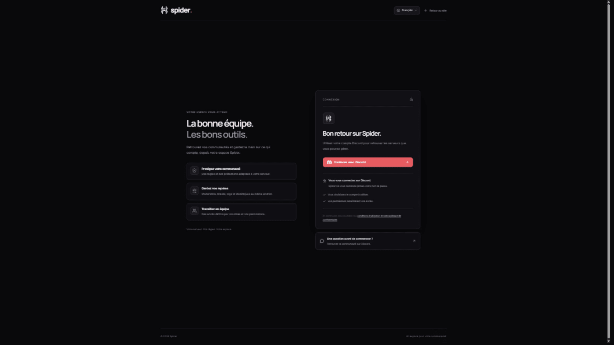 Signing in with Discord